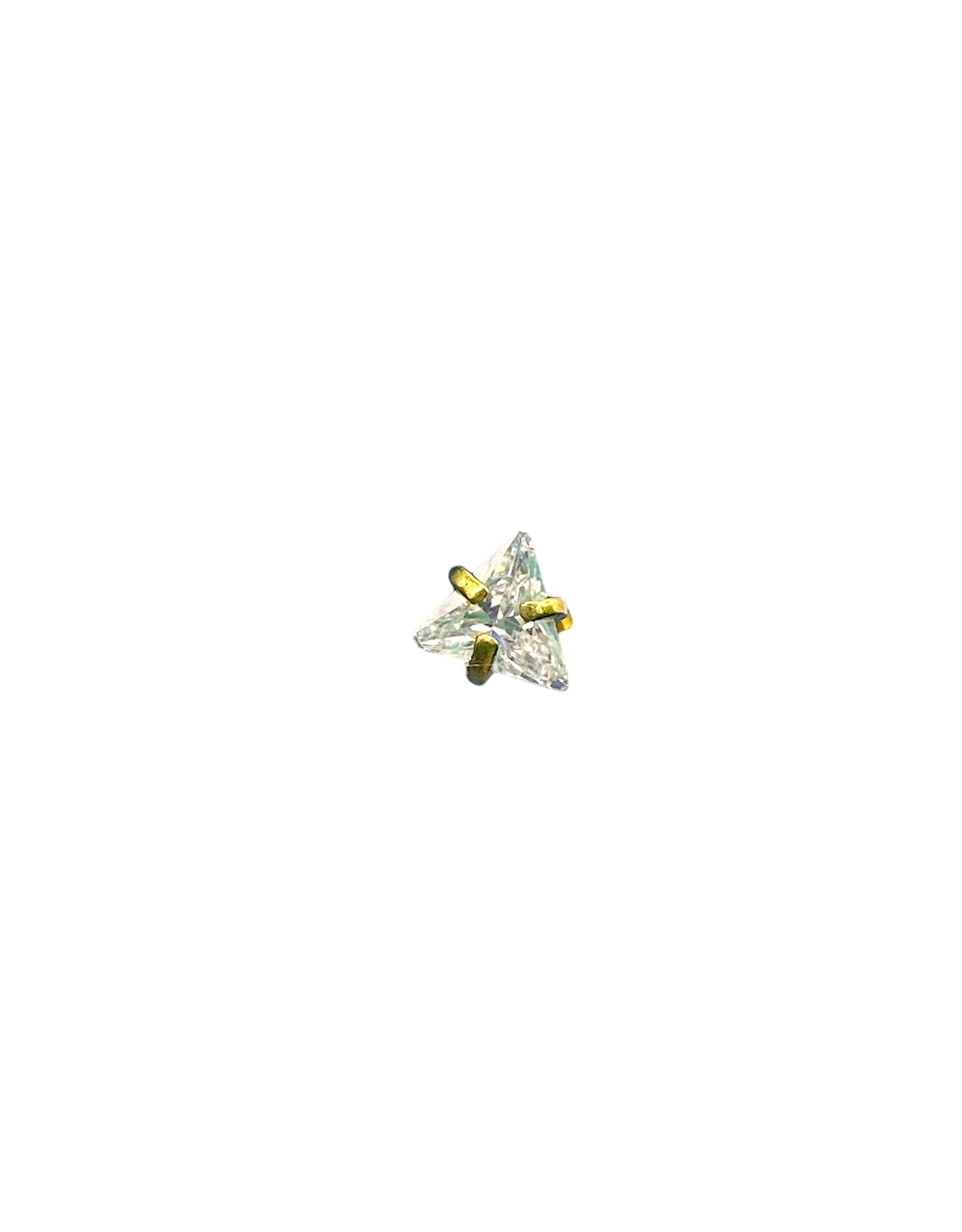 Piercing triángulo de zirconia mini